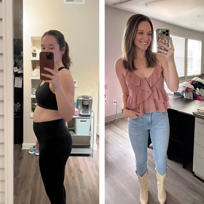 Brittany H. before and after transformation